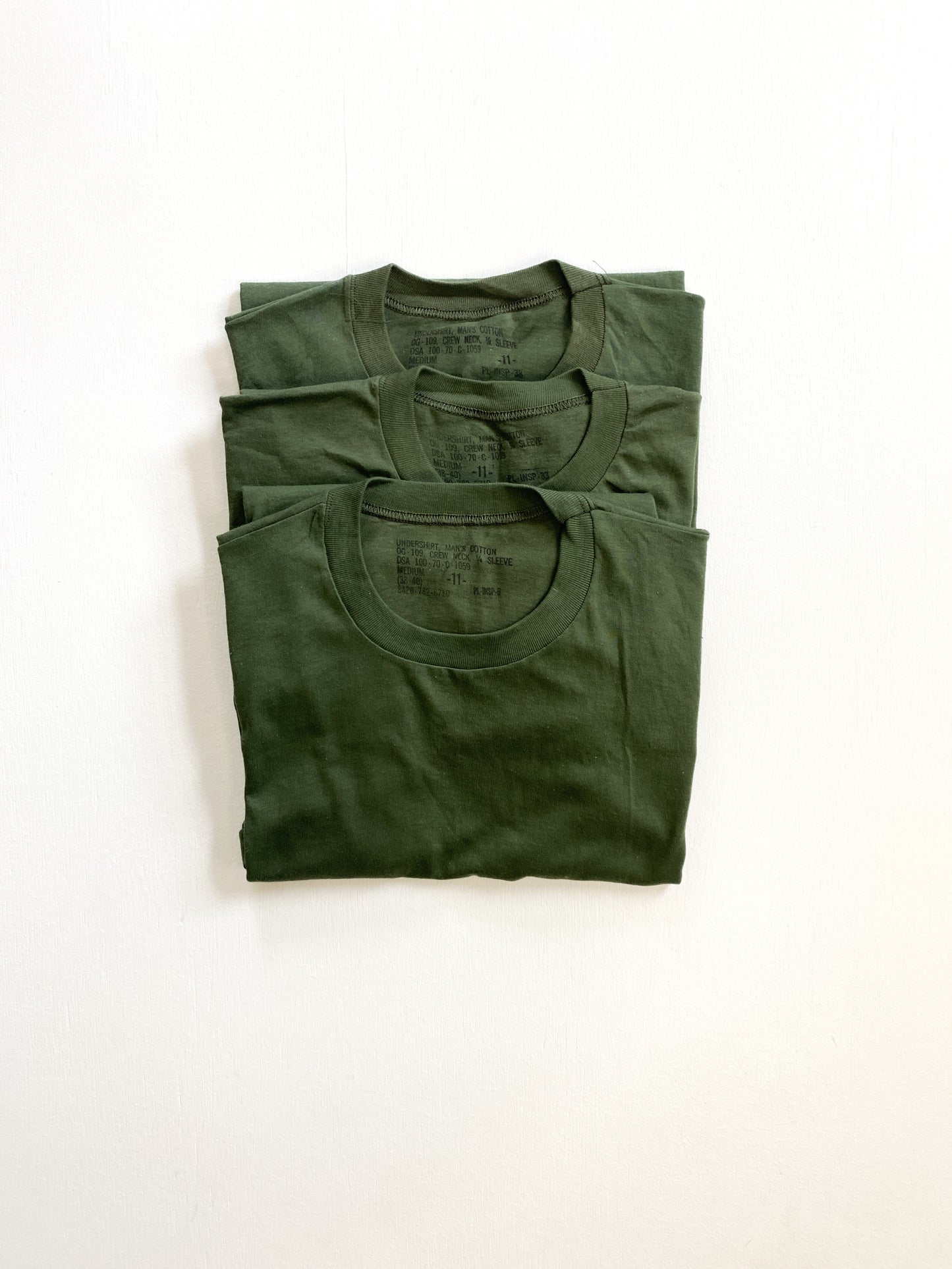 1970's Deadstock Military OG-109 Tee's