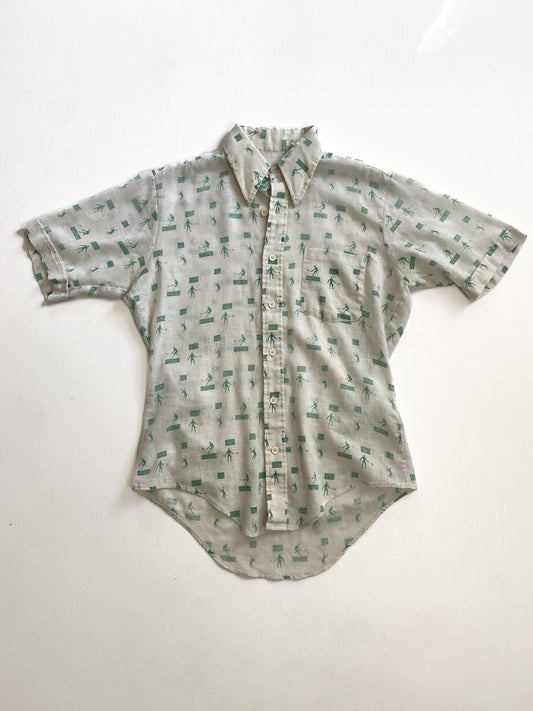 1960’s Tennis pattern Buttondown