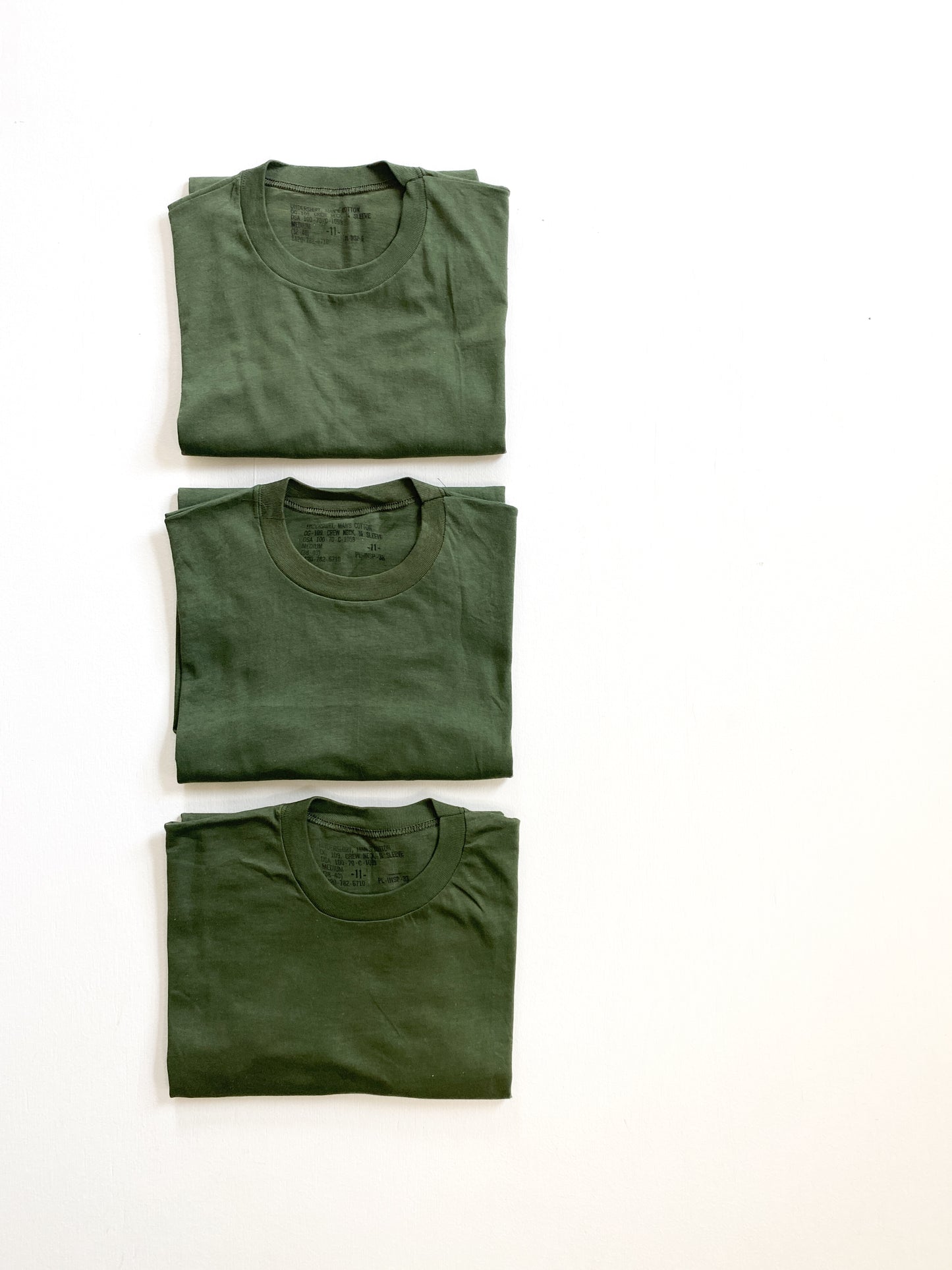 1970's Deadstock Military OG-109 Tee's